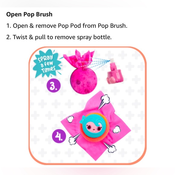 Pop Pop Hair Surprise 3-in-1 Pop Pets with Long Brushable Hair (Series 1) Rock - Picture 9 of 14